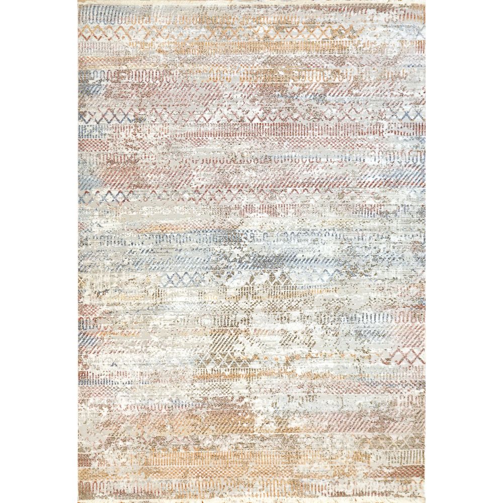 Dynamic Rugs 8450-130 Mood 2 Ft. X 7 Ft. 5 In. Runner Rug in Ivory/Red
